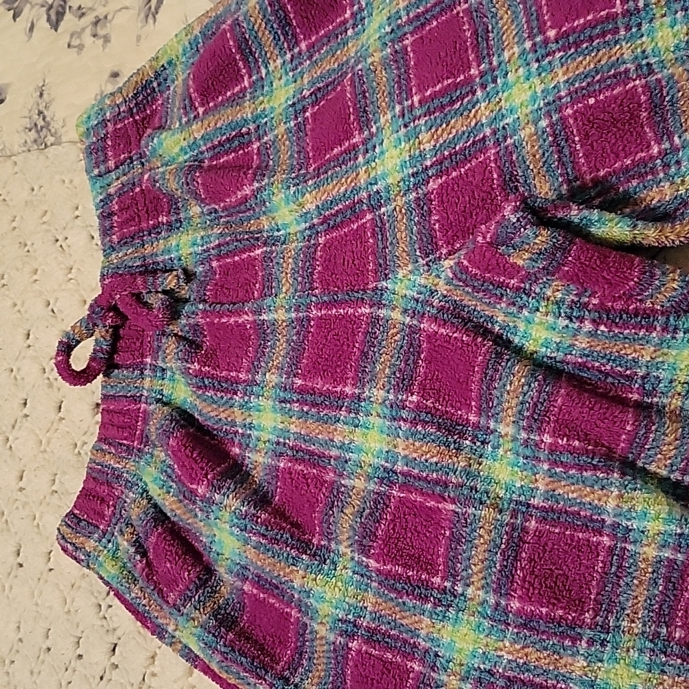 Total Girl Fleece Plaid Sleep Bottoms/Lounge Wear SO COZY & SOFT